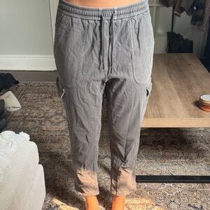 Athleta Farallon Cargo Crop Pants in Gray